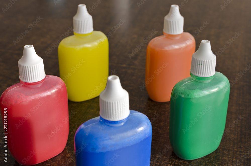 watercolors in small plastic bottles watercolors in small plastic bottles