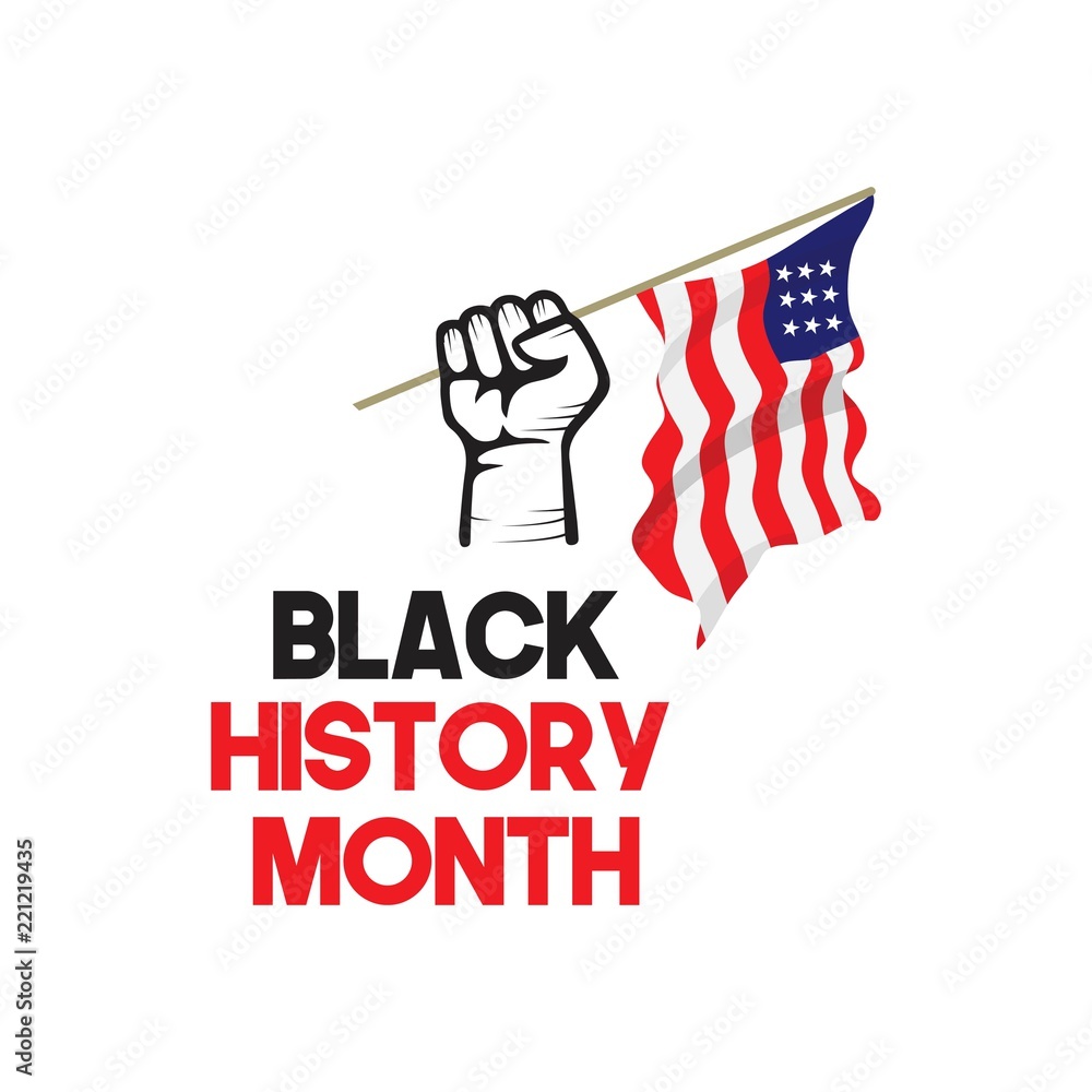 Black History Month Vector Template Design Illustration
