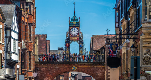 Eastgate and Eastgate Clock, Chester, UK