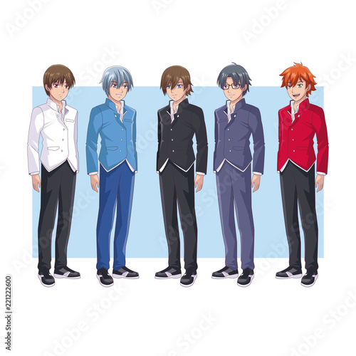 Young mens anime cartoons