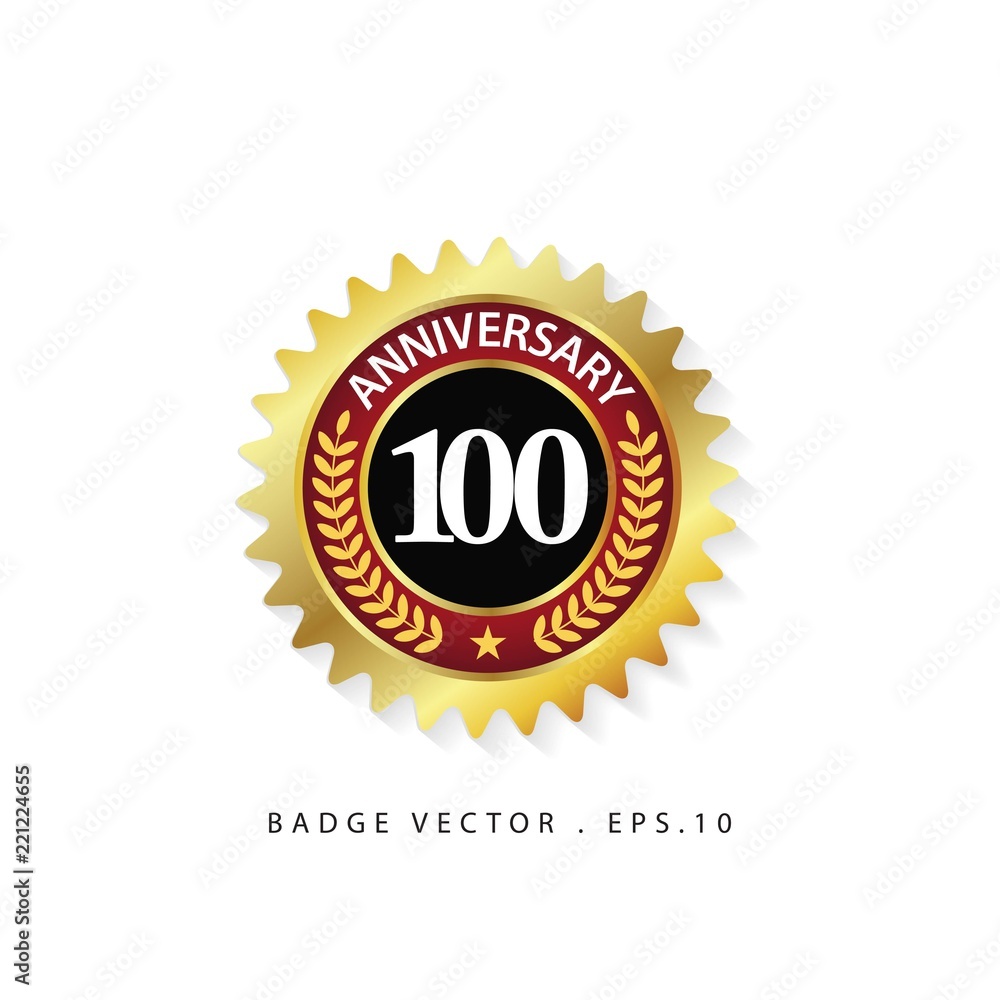 Anniversary 100 Vector Template Design Illustration Anniversary 100 Vector Template Design Illustration