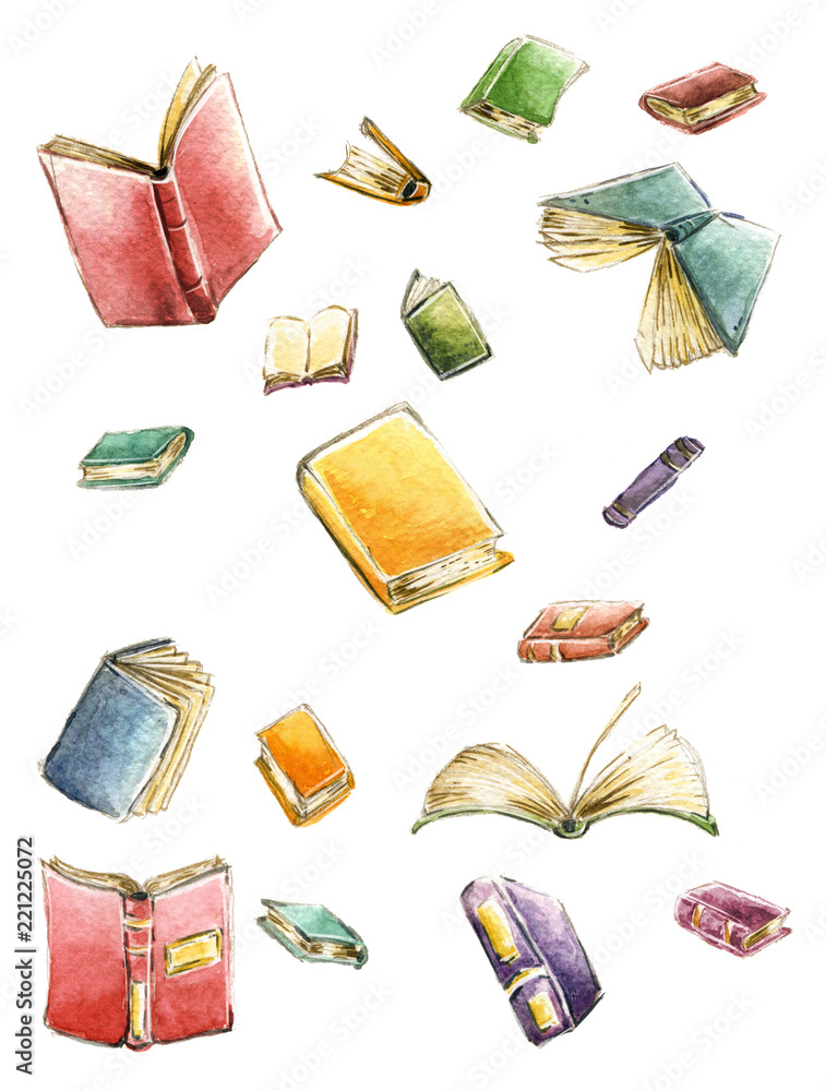 Fototapeta premium patron libros acurela