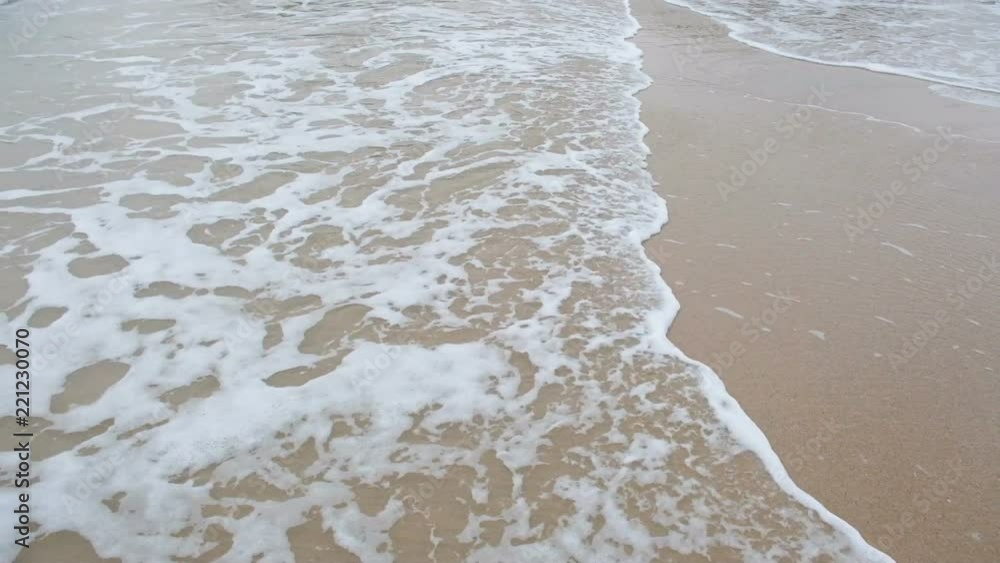 Soft waves on the sandy beach Soft waves on the sandy beach