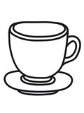 glas tasse tee kanne kaffee trinken durst kochen getränk schwarztee café lecker comic cartoon clipart