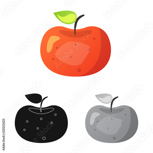 Isolated object of genetic and plant logo. Collection of genetic and biotechnology stock vector illustration.