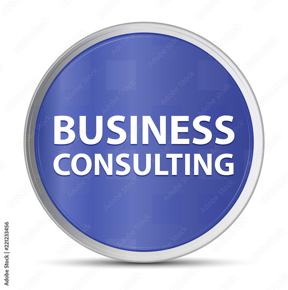Business Consulting blue round button Business Consulting blue round button