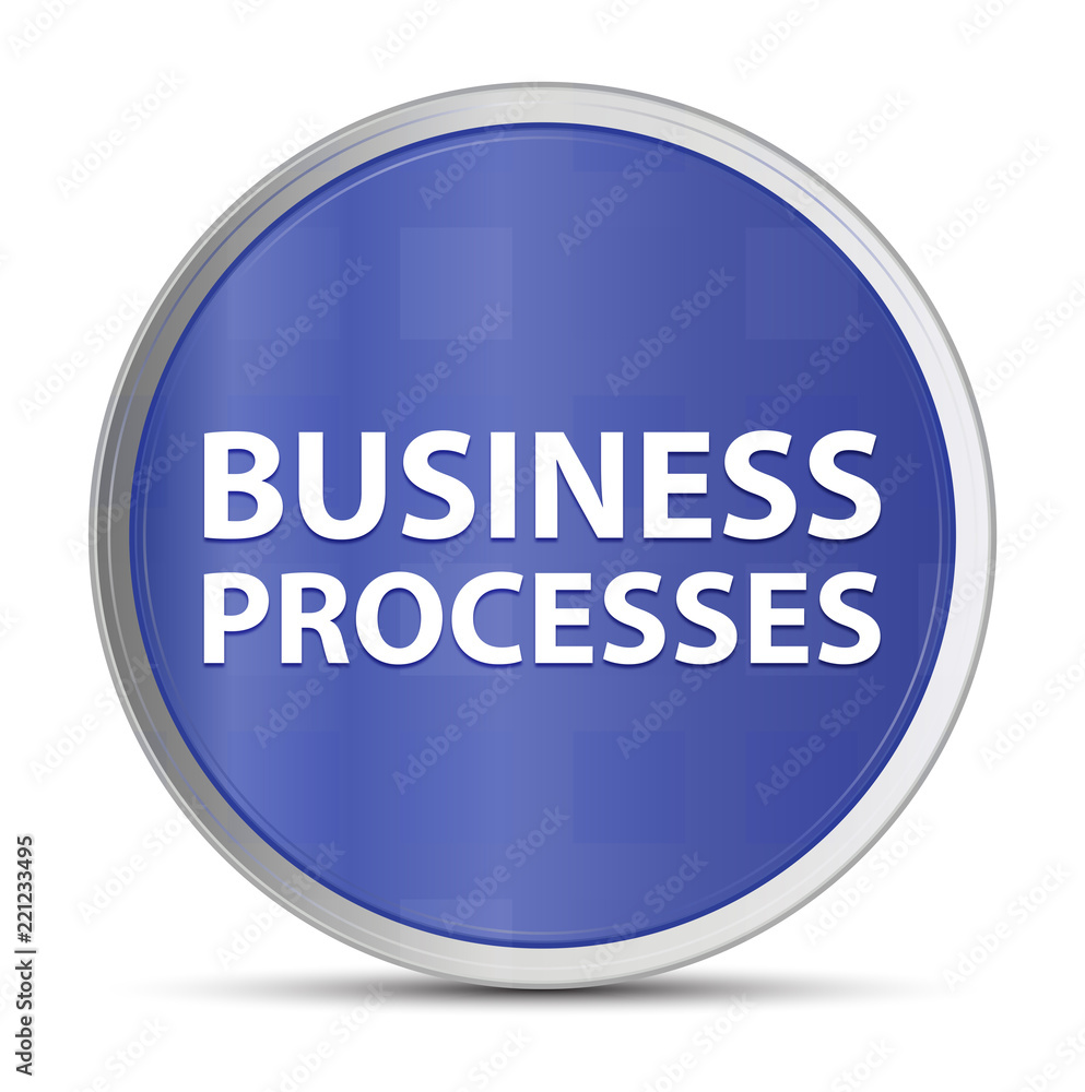 Business Processes blue round button Business Processes blue round button