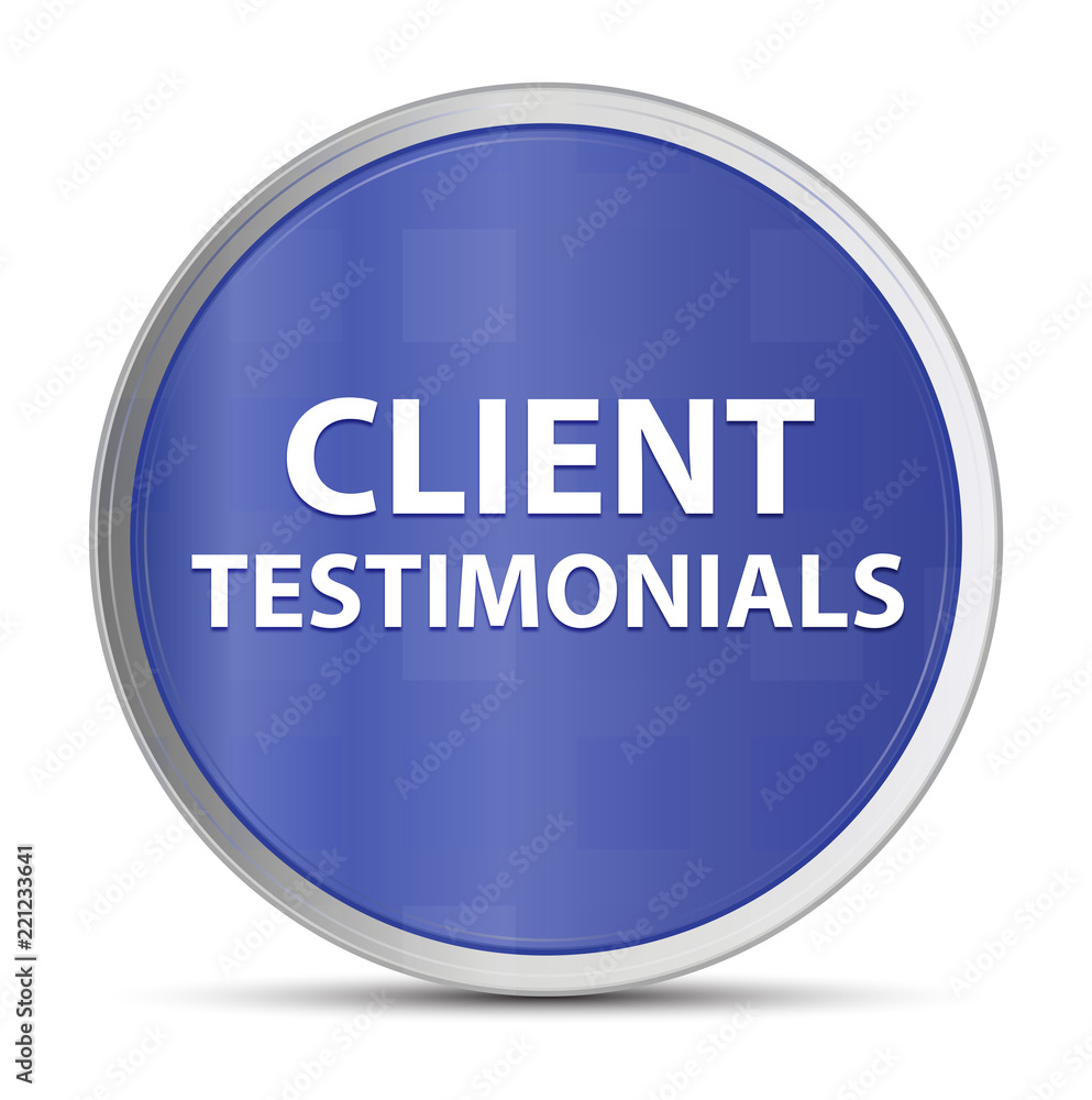 Client Testimonials blue round button Client Testimonials blue round button