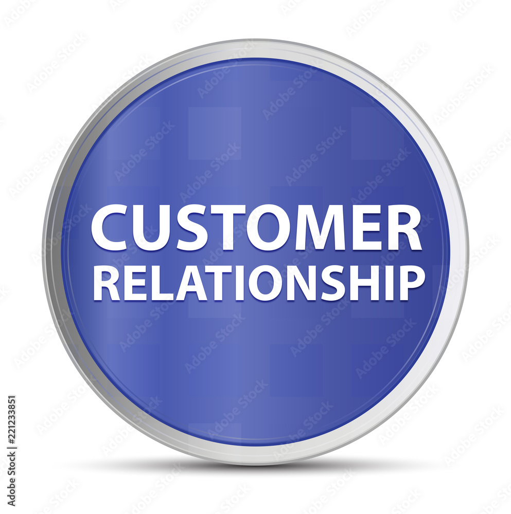 Customer Relationship blue round button Customer Relationship blue round button