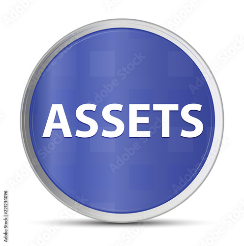 Assets blue round button