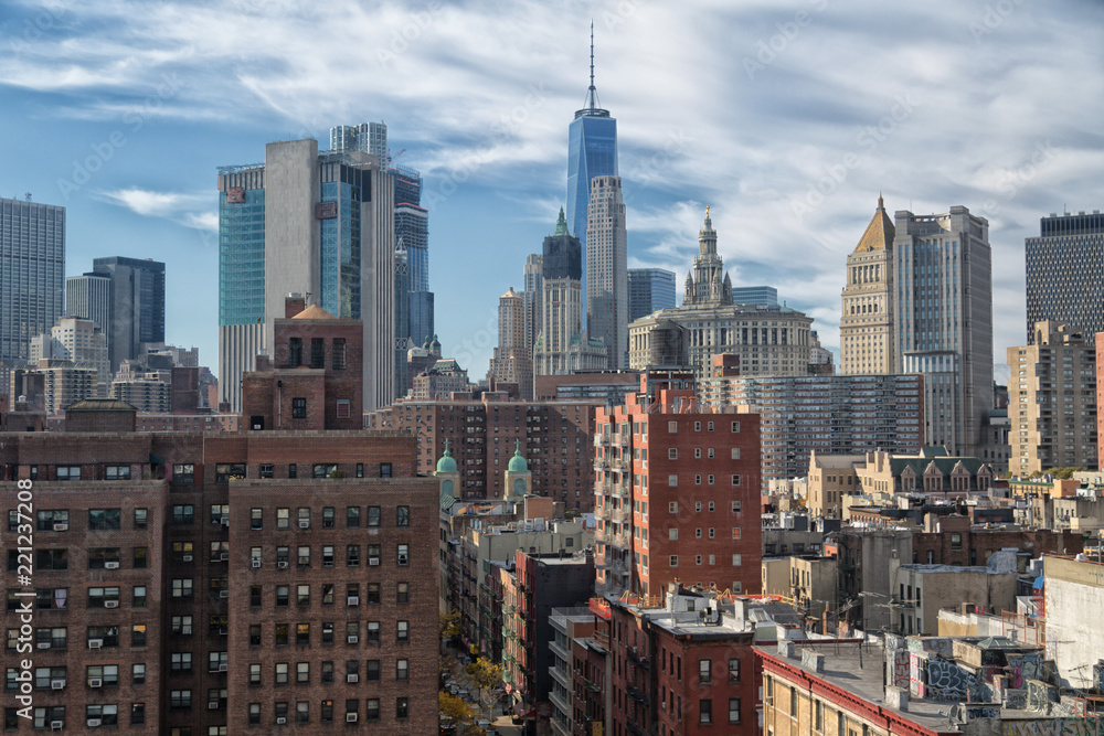 Naklejka premium Lower Manhattan