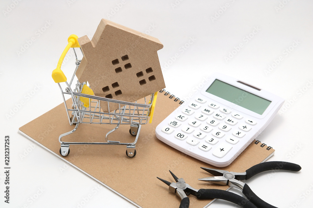 住宅 ショッピングカート 電卓 工具