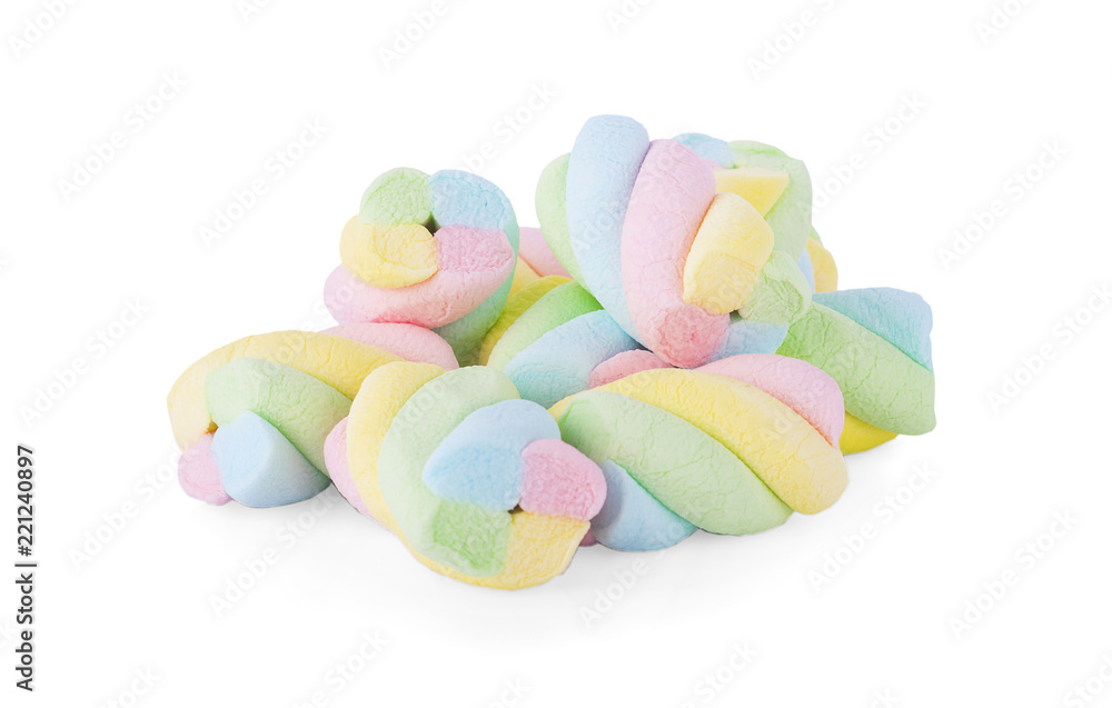Marshmallows isolated on white background Marshmallows isolated on white background