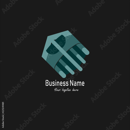 Business and Company Simple Logo or Icon Vector Illustration with EPS10