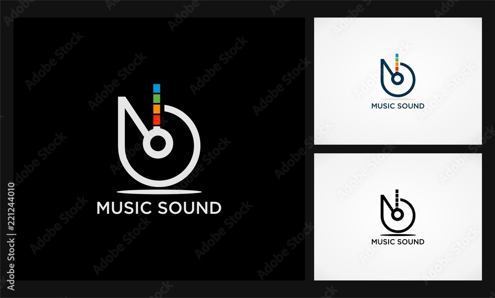 Plakat music sound icon logo