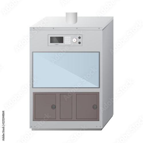 Fume hood. Chemical and biological laboratory. Ventilation equipment for experiments. Vector illustration.