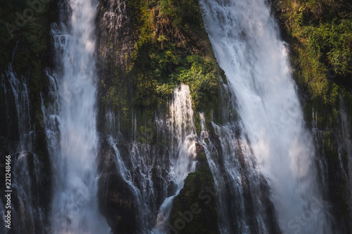 Fototapeta Naklejka Na Ścianę i Meble -  Long Exposure Flowing Water of Burney Falls in McArthur-Burney Falls Memorial State Park, California