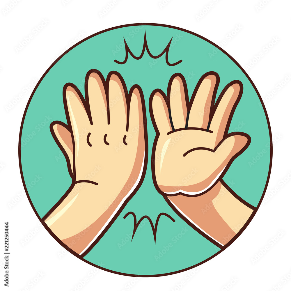 Obraz premium High five hand