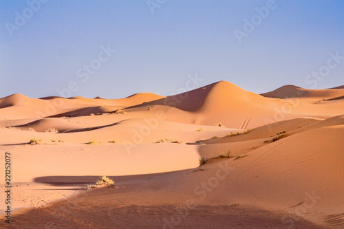 The cave dunes in the Sahara Desert. Africa  Morocco