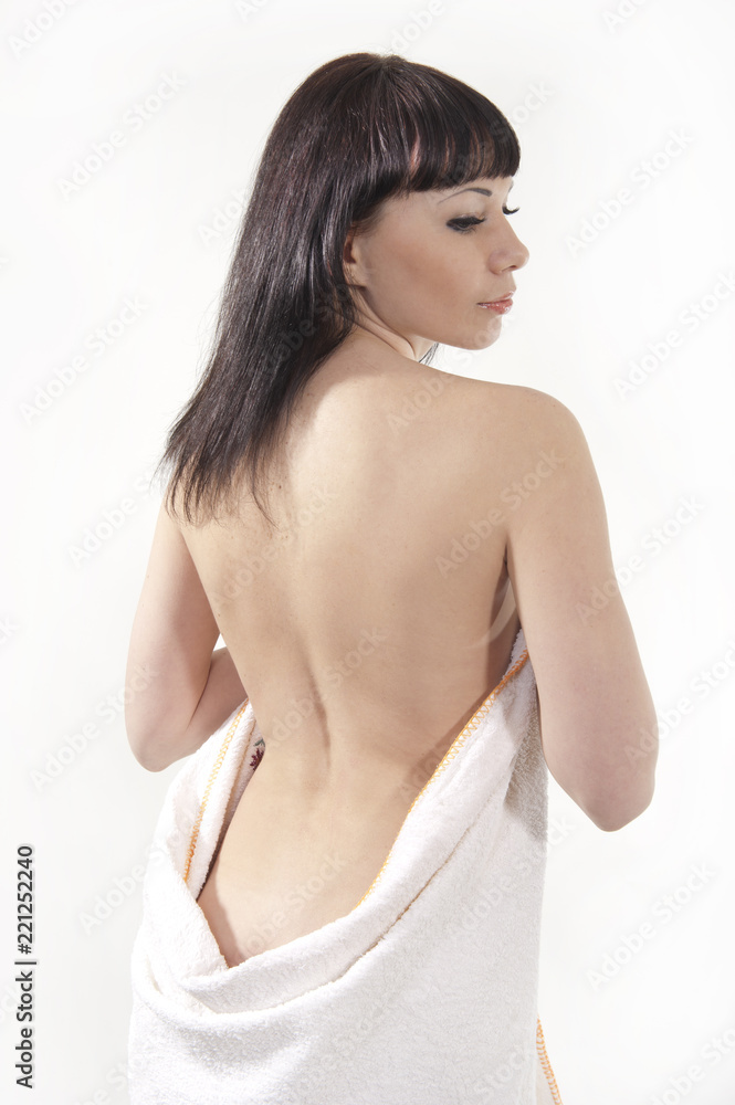 Girl in a towel