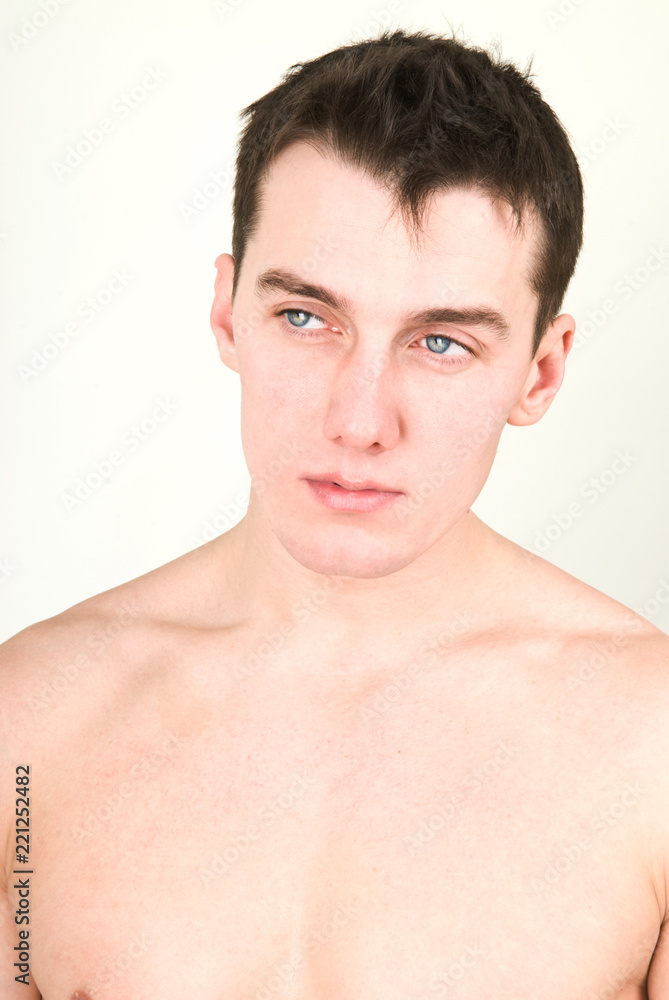 The face of a young man The face of a young man