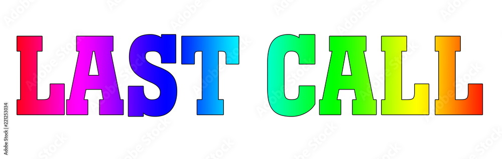 last call Rainbow blured gradient multicolor logo last call Rainbow blured gradient multicolor logo