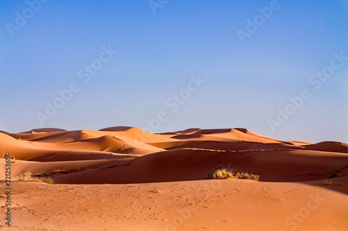 The cave dunes in the Sahara Desert. Africa, Morocco