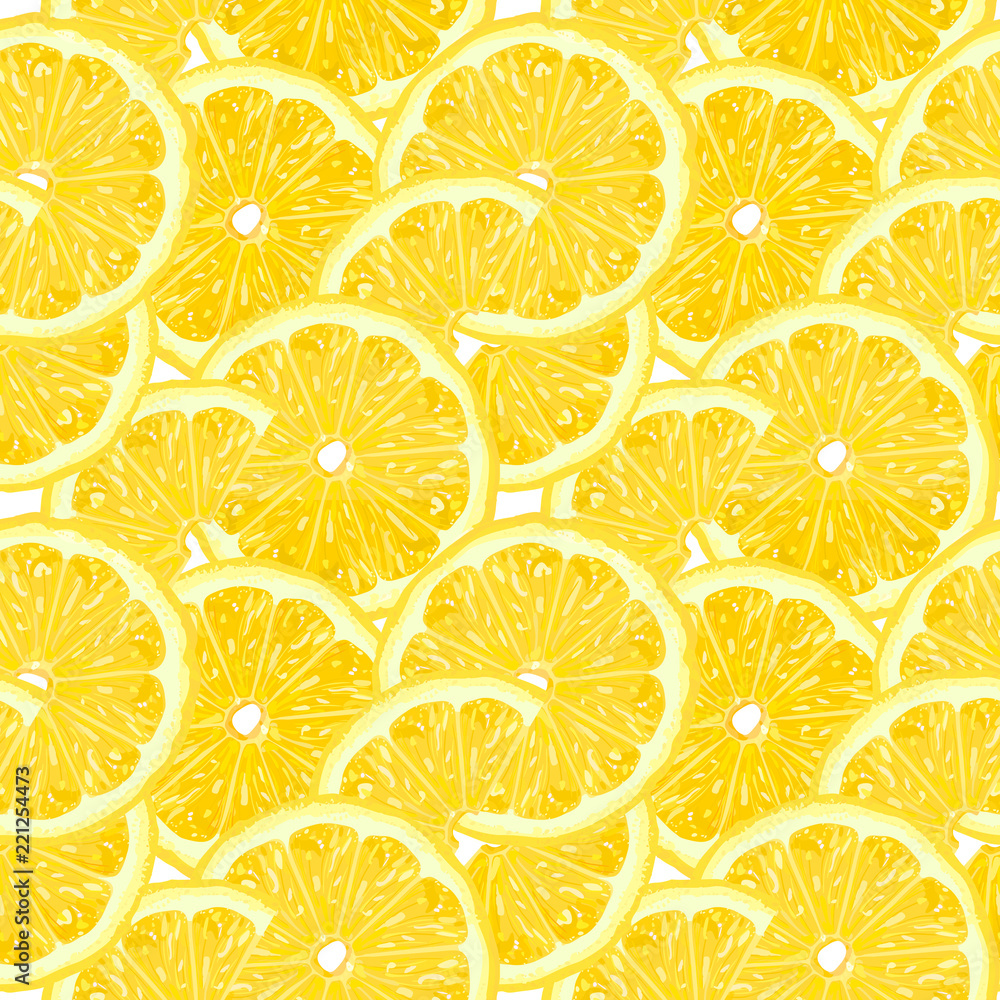 Lemons. Seamless pattern for decoration. Lemons. Seamless pattern for decoration.