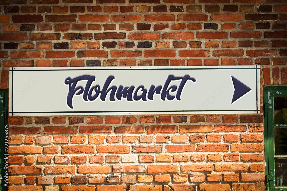 Schild 318 - Flohmarkt Schild 318 - Flohmarkt