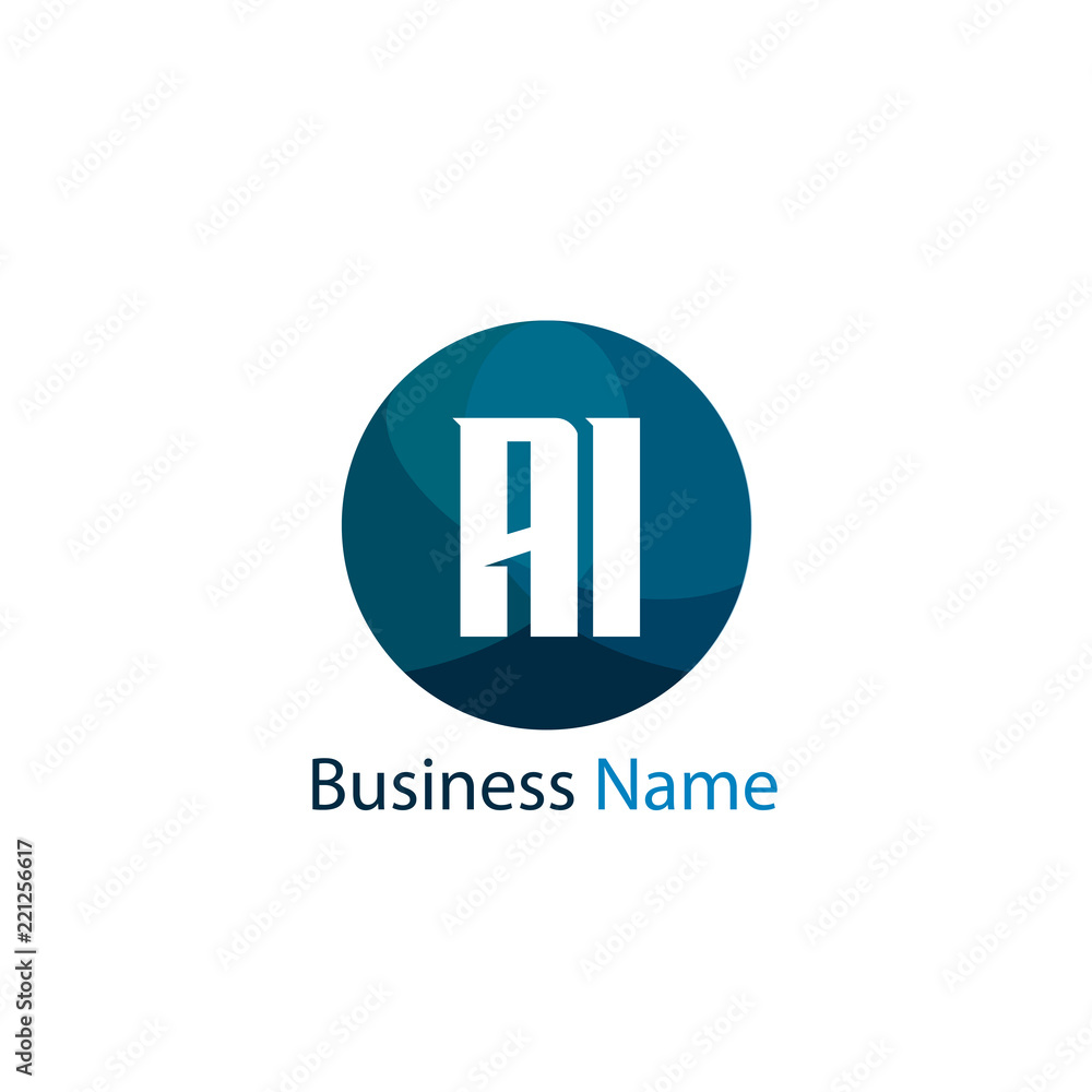 Initial Letter AI Logo Template Design Initial Letter AI Logo Template Design