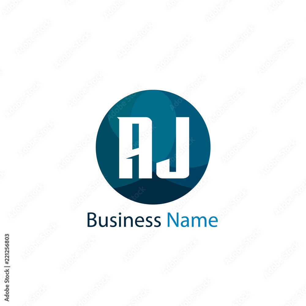 Obraz premium Initial Letter AJ Logo Template Design