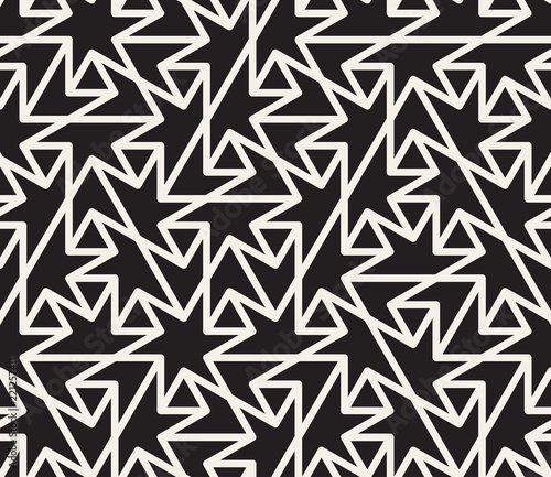 Fototapeta Naklejka Na Ścianę i Meble -  Vector seamless pattern. Modern stylish abstract texture. Repeating geometric tiles