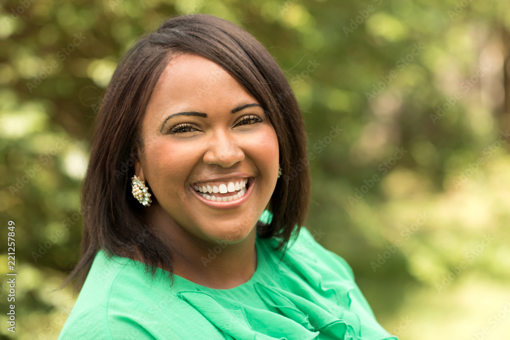 Happy African American Woman