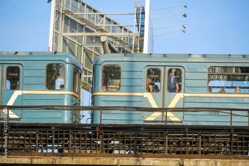 Moscow, Russia - September, 4, 2018: subway train in Moscow Moscow, Russia - September, 4, 2018: subway train in Moscow