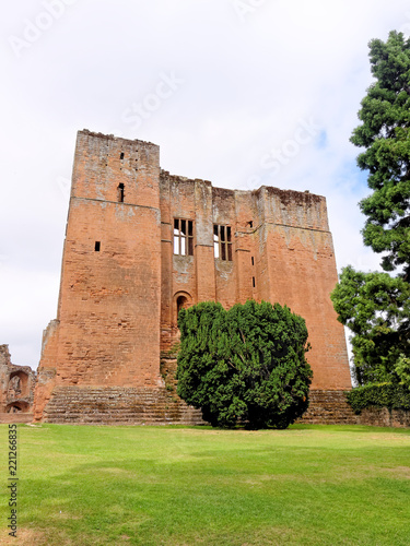 KENILWORTH, AUGUST 06: Kenilworth Castle, UK 2018. The Clinton's 12th-century great keep. photo