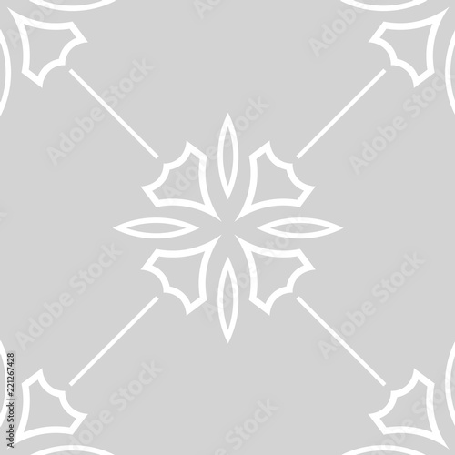 abstract floral seamless pattern with flowers, netting and leaves