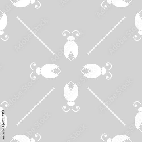 abstract bug seamless pattern with netting