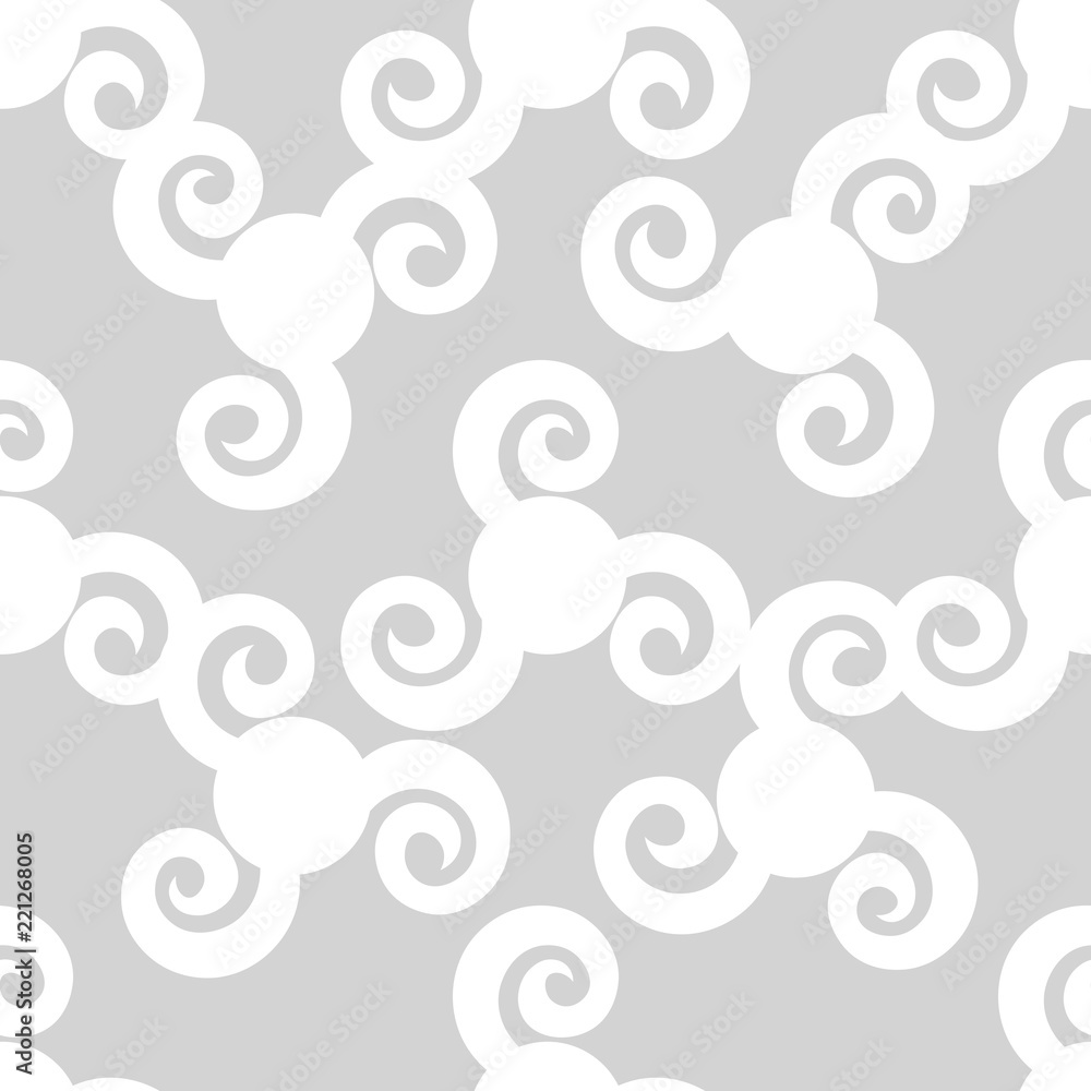 Seamless geometric abstract pattern with swirl Seamless geometric abstract pattern with swirl