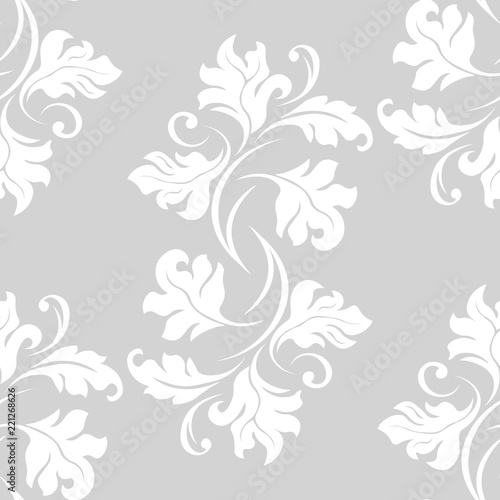 seamless abstract pattern with floral motive