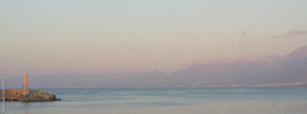 Strand am abend Kreta