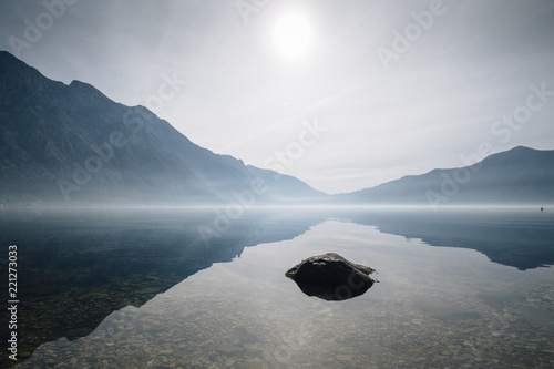 Misty view Bay of Kotor