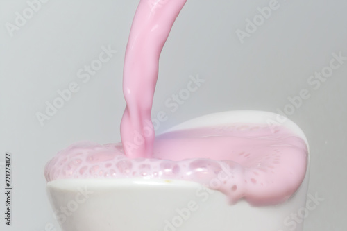 Milk splash macro background