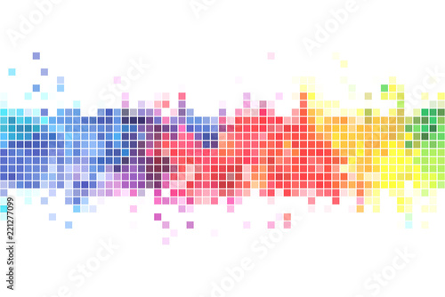 Colorful pixels background illustration