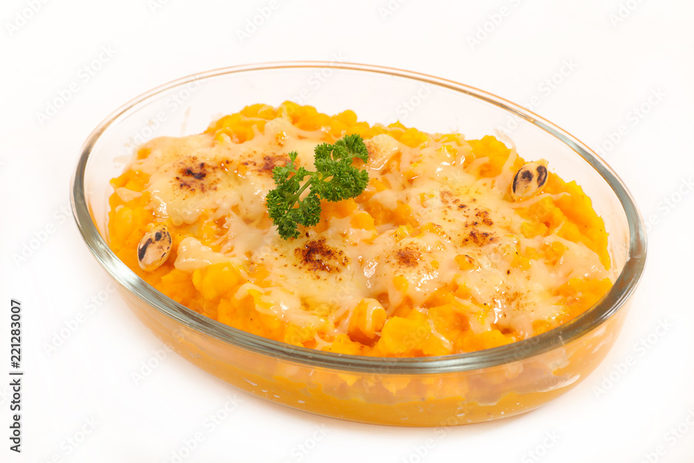 pumpkin gratin with cheese pumpkin gratin with cheese