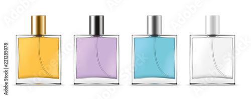 Bottles with perfume photo