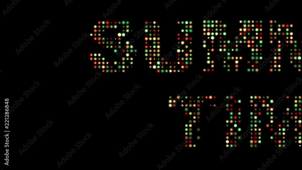 Summer time colorful led sign Summer time colorful led sign