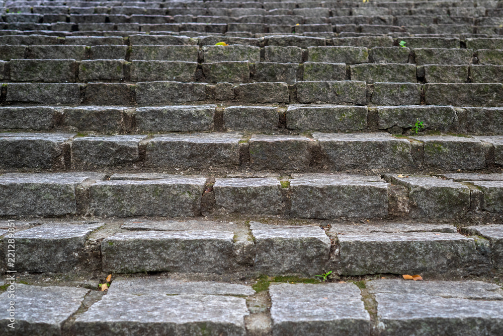 Texture of a stone staircase