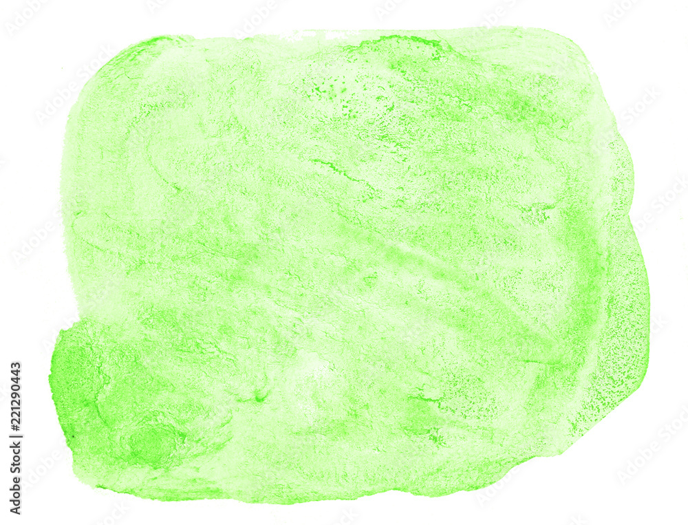 Bright light green watercolor abstract background, spot, splash of paint, blot, divorce. Vintage pattern for different design and decoration. Bright light green watercolor abstract background, spot, splash of paint, blot, divorce. Vintage pattern for different design and decoration.