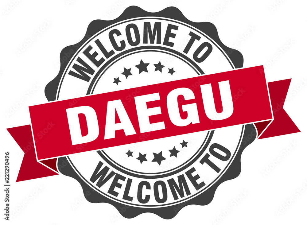 Obraz premium Daegu round ribbon seal