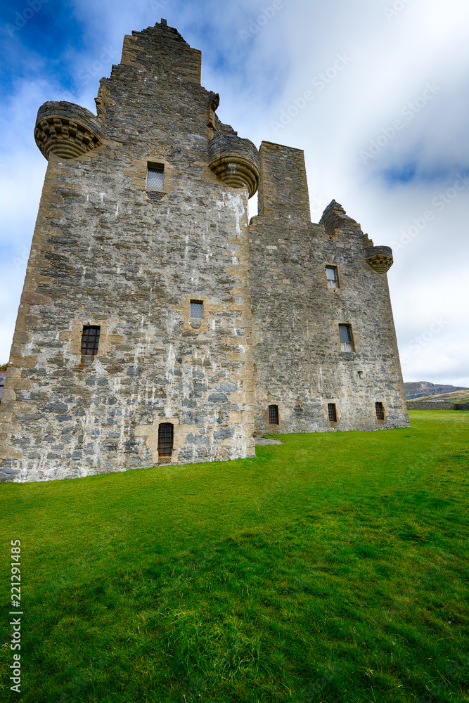 An old Scalloway Castle, Shetland.